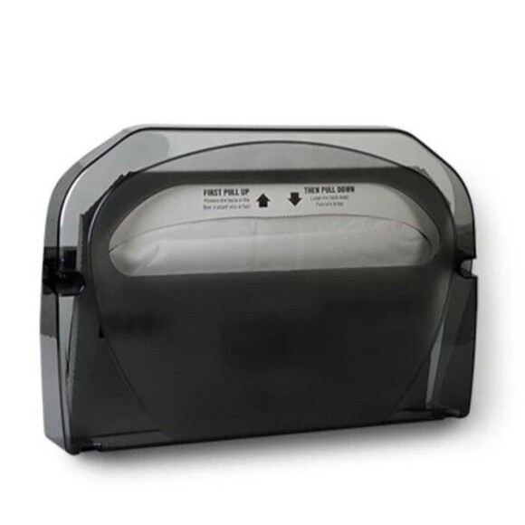 Wausau Paper/Tork (Lot of 2) Toilet Seat Cover Dispenser Silhouette Black - Picture 1 of 2